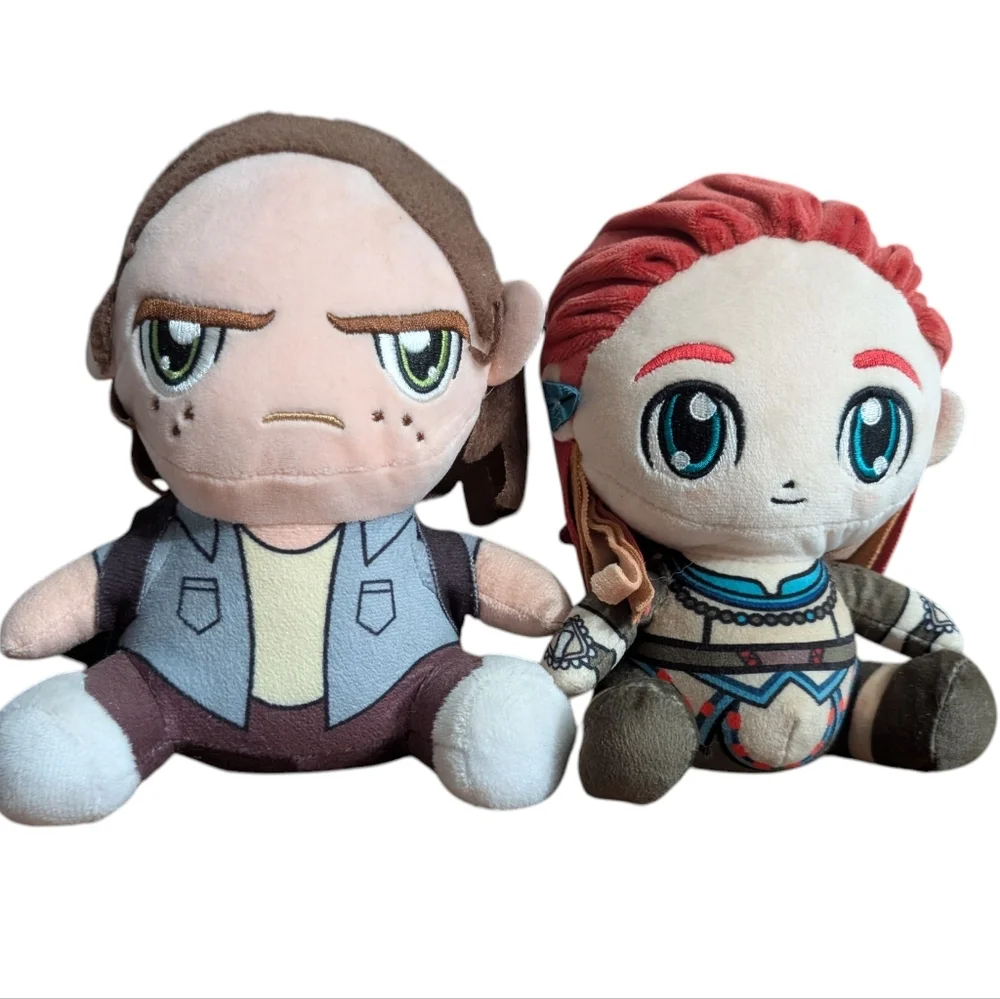 Ellie And Aloy Stubbins Plushies - Horizon Zero Dawn And The Last Of Us